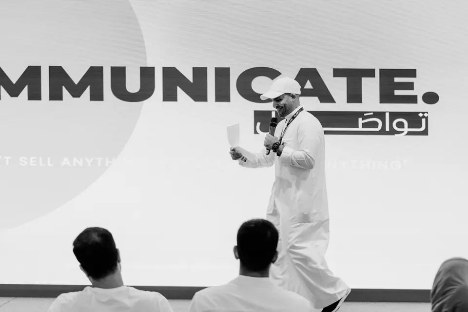 LOKAD speaker presenting on stage